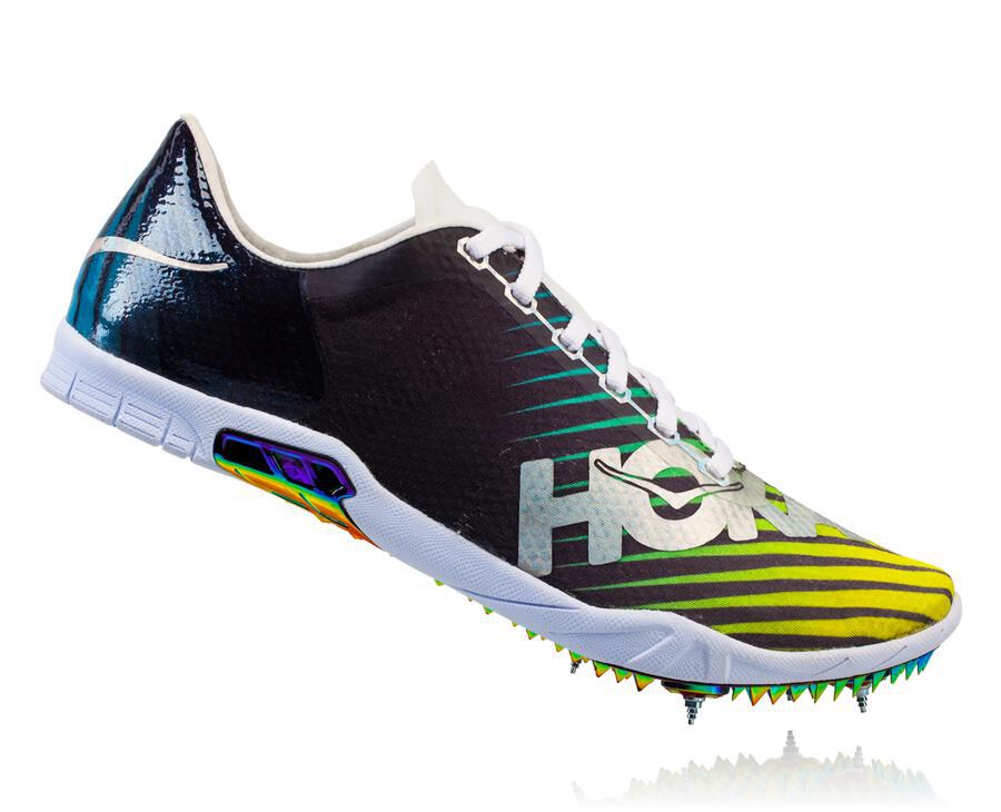 Spikes Atletismo Hoka One One Feminino Pretas/Branco - Speed Evo R - 130-GTWRYA